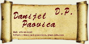 Danijel Paovica vizit kartica
